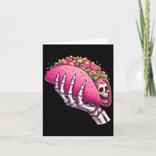 Taco für die Handhaltung von Skeletten für Cinco d Karte