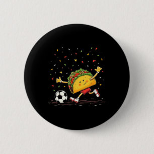 Taco-Fußball Cinco De Mayo-Feier Lustig Button