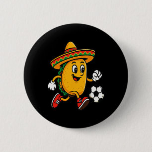 Taco Fußball Mexican Cinco De Mayo Sombrero Button