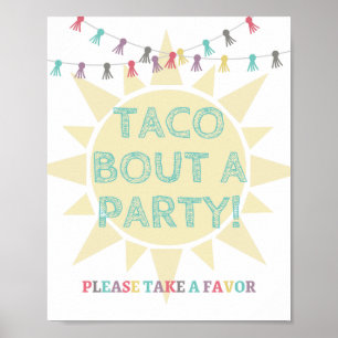 Taco Gastgeschenk Sign Poster