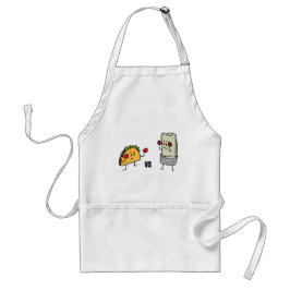 Taco gegen Burrito Schürze