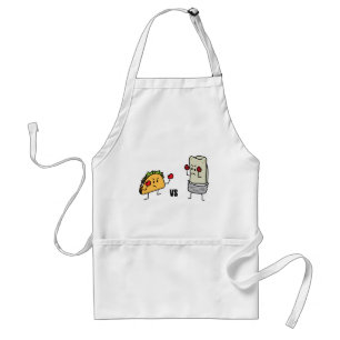 Taco gegen Burrito Schürze