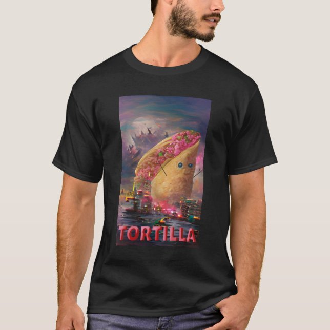 Taco Godzilla Tortilla 436png 436 T-Shirt (Vorderseite)