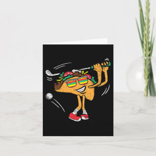 Taco Golf Player Cinco De Mayo Mexican Golfer Food Karte