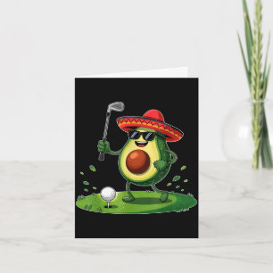 Taco-Golfer Cinco de Mayo mexikanischer Golfer Ess Karte
