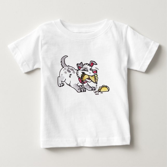 Taco-HundeSäuglings-T - Shirt (Vorderseite)