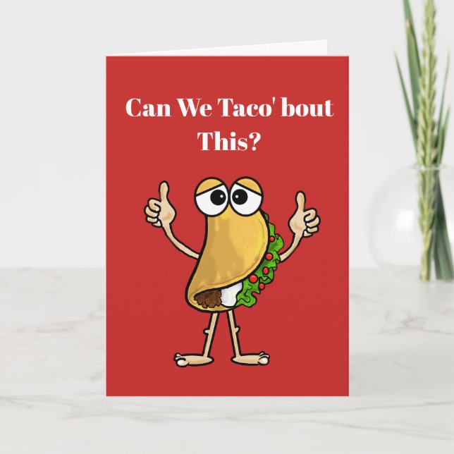 Taco I'm Sorry Card Karte (Vorderseite)