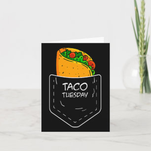 Taco in meinem Pocket Dienstag Funny Fiesta beunru Karte