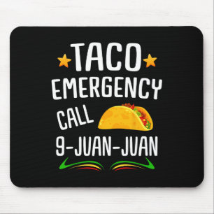 Taco Joke Mexican Fiesta Cinco de Mayo Mens und Wo Mousepad