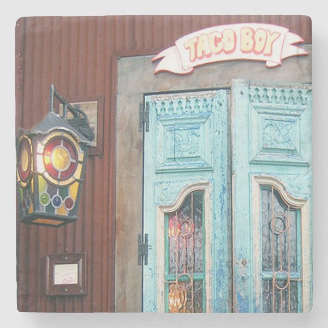 Taco-Junge, Unsinnigkeits-Strand, South- Steinuntersetzer (Vorderseite)