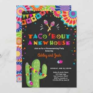 Taco-Kampf ein neues Haus-Fiestahousewarming-Party Einladung