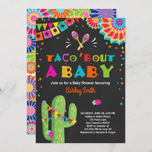 Taco-Kampf eine Baby-Fiesta-Babypartyeinladung Einladung