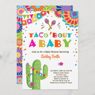 Taco-Kampf eine Baby-Fiesta-Babypartyeinladung Einladung
