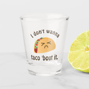 Taco-'Kampf es lustiger Schnapsglas