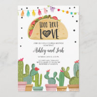 Taco-Kampf-Liebe-Fiesta-Paar-Dusche laden Kaktus