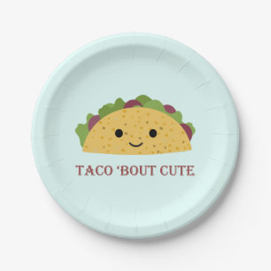 Taco-Kampf niedlicher Kawaii Taco Pappteller