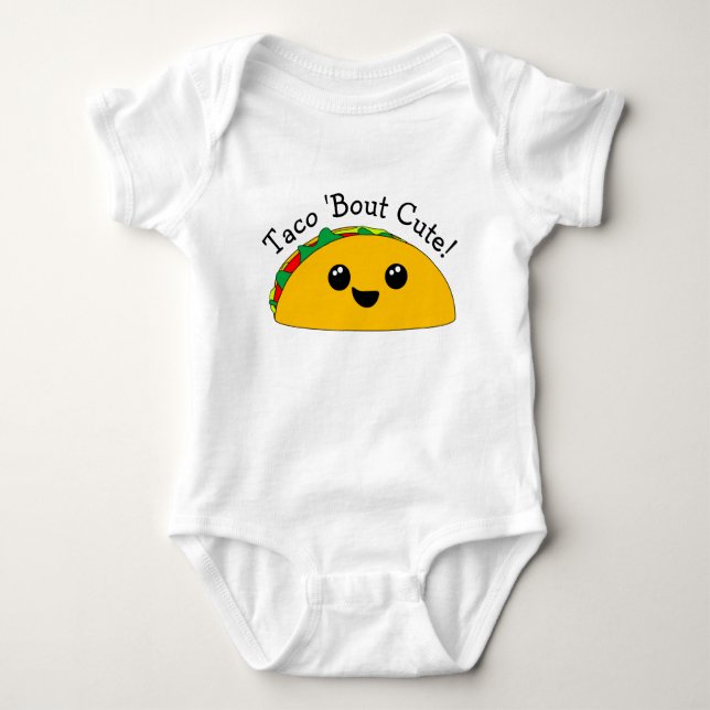 Taco-'Kampf niedliches Kawaii Baby Strampler (Vorderseite)