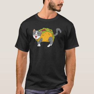 Taco Katze mexikanische Lebensmittel Männer Frauen T-Shirt
