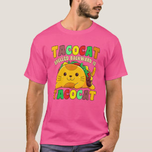 Taco Katze rückwärts geschrieben ist Tacocat mexik T-Shirt