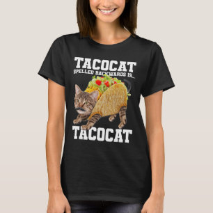 Taco Katze rückwärts geschrieben Tacocat Meme Albe T-Shirt
