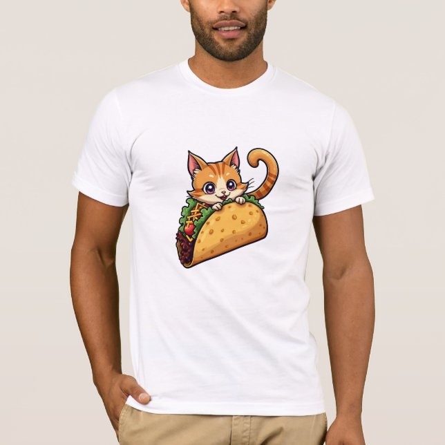 Taco-Katze T-Shirt (Vorderseite)