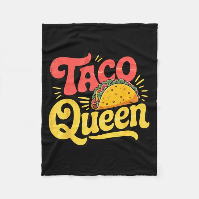 Taco Königin  Fleecedecke (Vorderseite)