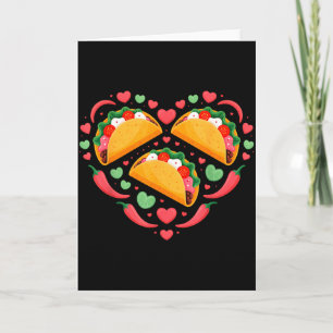 Taco Liebe Lustiger Valentinstag Mexikanisches Ess Karte