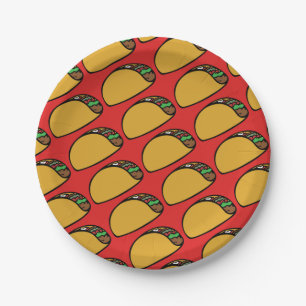 Taco Liebhaber Taco Dienstag Pappteller