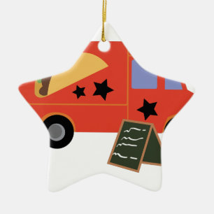 Taco-LKW Keramikornament