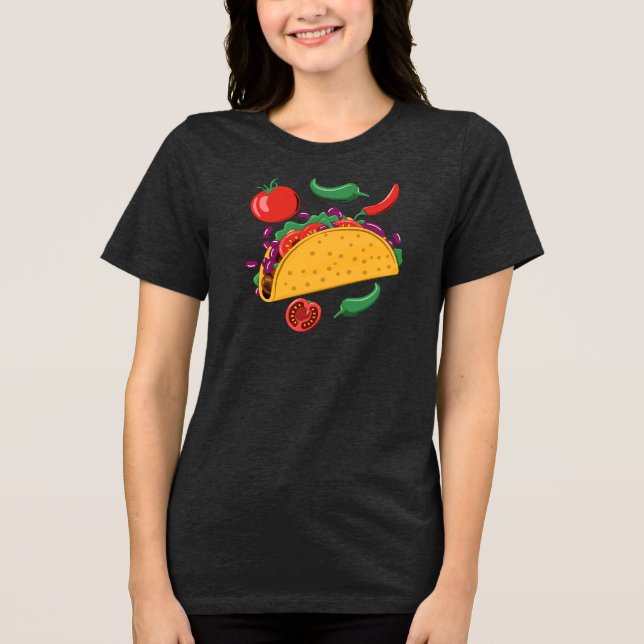 Taco Lover Tri-Blend Shirt (Vorderseite)