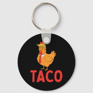 Taco, Lustiger Taco, Trump kneift immer  Schlüsselanhänger