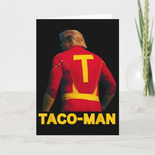 Taco-man Lustiger Anti-Trump-Halloween-Politikkost Karte