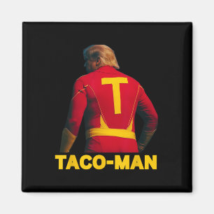 Taco-Man Lustiger Anti-Trump-Halloween-Politikkost Magnet