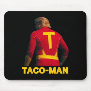 Taco-Man Lustiger Anti-Trump Halloween Politikkost Mousepad