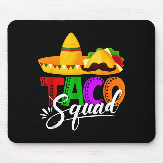 Taco-Mannschaft Cinco de Mayo lustig süße mexikani Mousepad (Vorne)