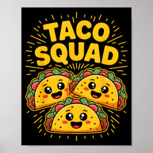 Taco-Mannschaft cinco de mayo  Poster