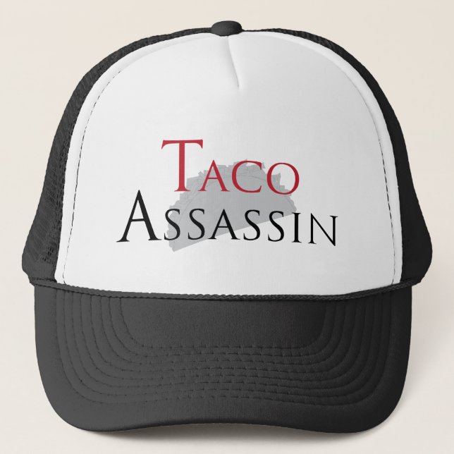 Taco-Meuchelmörder-Hut Truckerkappe (Vorderseite)