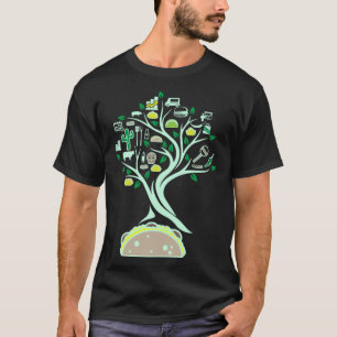 Taco Mexikanische Tacos Lebensbaum Yoga Keltisch W T-Shirt
