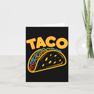 Taco mexikanisches Essen Karte