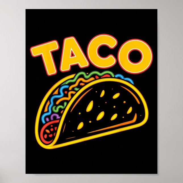 Taco mexikanisches Essen  Poster (Vorne)