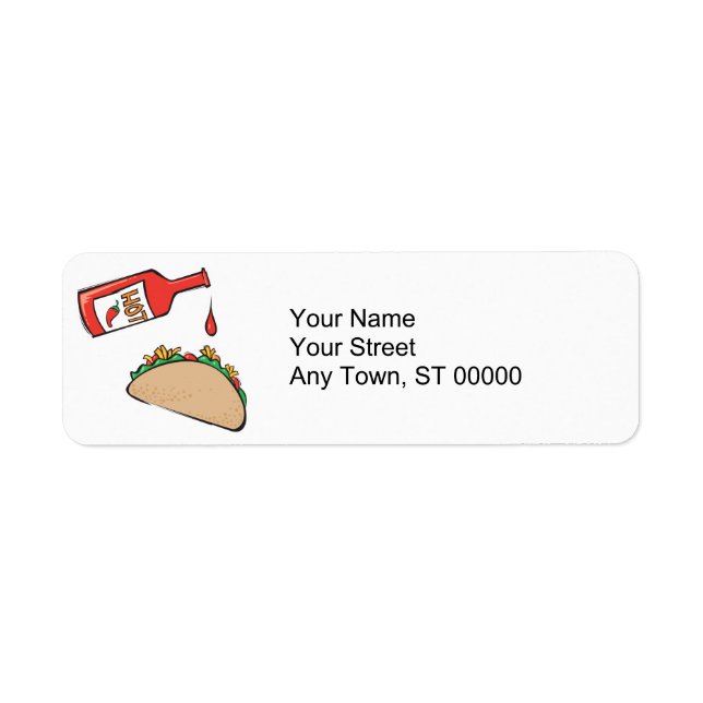 Taco mit scharfer Sauce (Vorne)