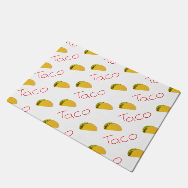 Taco-Muster Fußmatte (Schrägansicht)