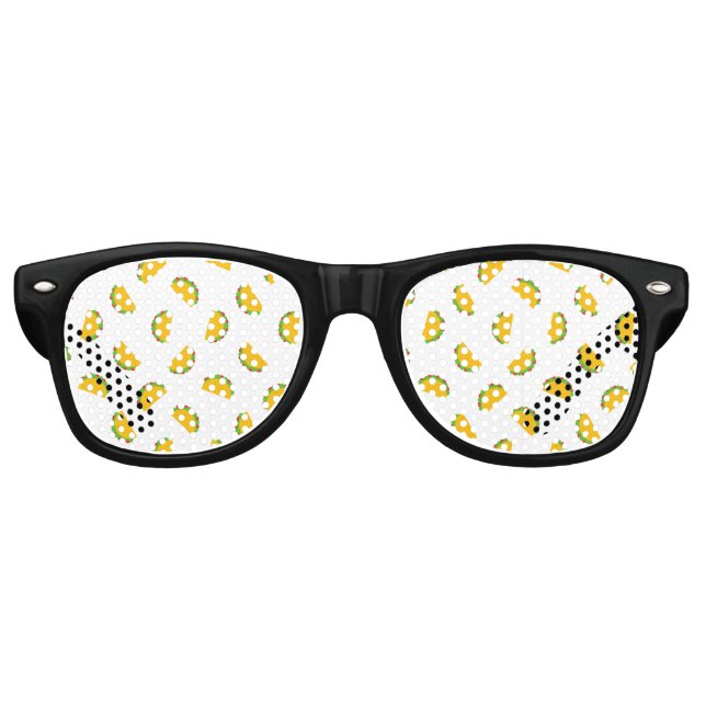 Taco Muster Print Partybrille (Vorderseite)