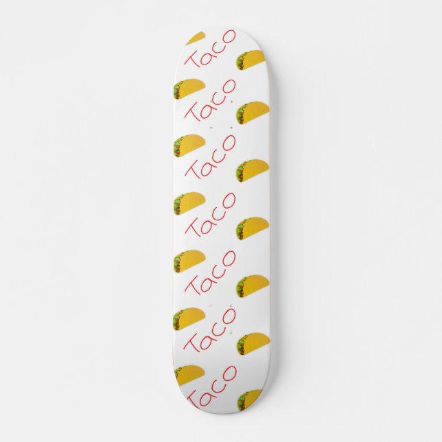 Taco-Muster Skateboard (Vorne)