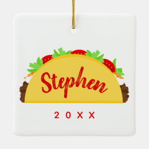 Taco-Name Keramikornament