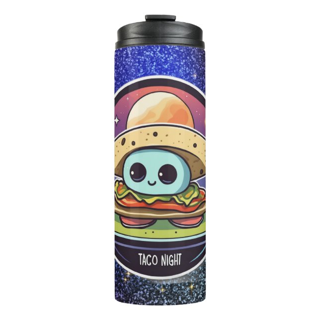 Taco Night Alien Thermosbecher (Vorderseite)
