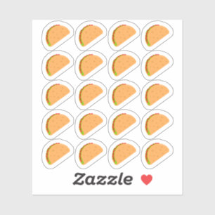 Taco Night Mexican Fast Food Menü Meetingplaner Aufkleber