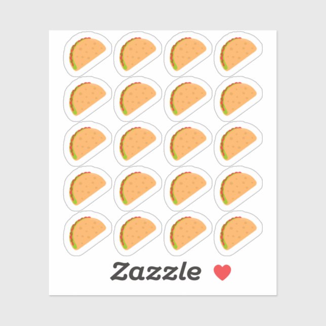 Taco Night Mexican Fast Food Menü Meetingplaner Aufkleber (Blatt)