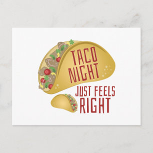 Taco Night Postkarte