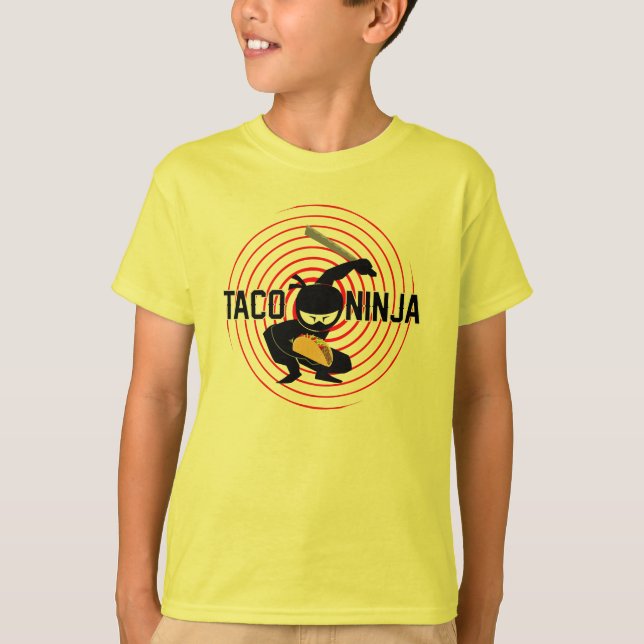 Taco Ninja Design - Kids' Basic T-Shirt (Vorderseite)